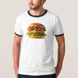 Camiseta O hambúrguer empilhado de SlipperyJoe