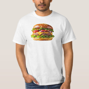 Camiseta O hambúrguer empilhado de SlipperyJoe