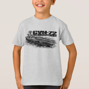 Camiseta O Hanes básico Tagless dos miúdos de CVN-72