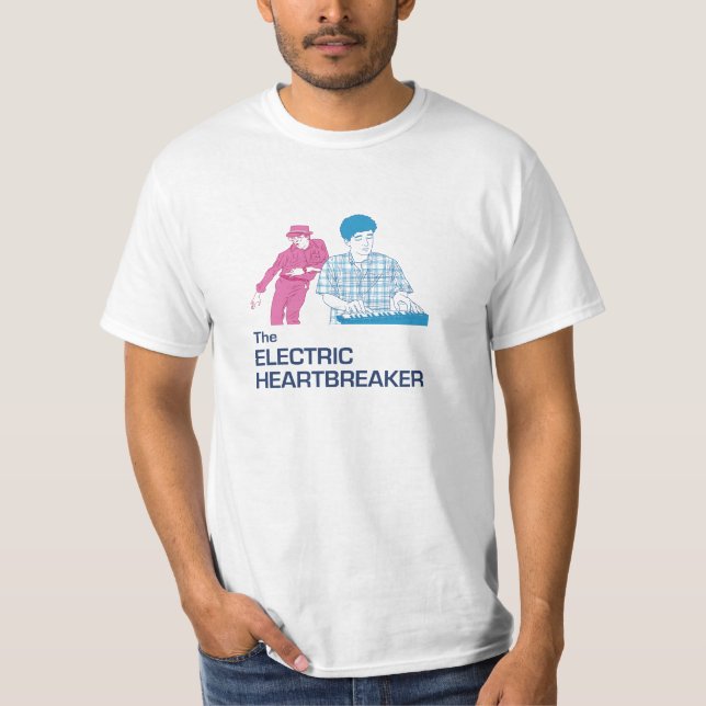 Camiseta O Heartbreaker elétrico Pink&Blue - homens (Frente)
