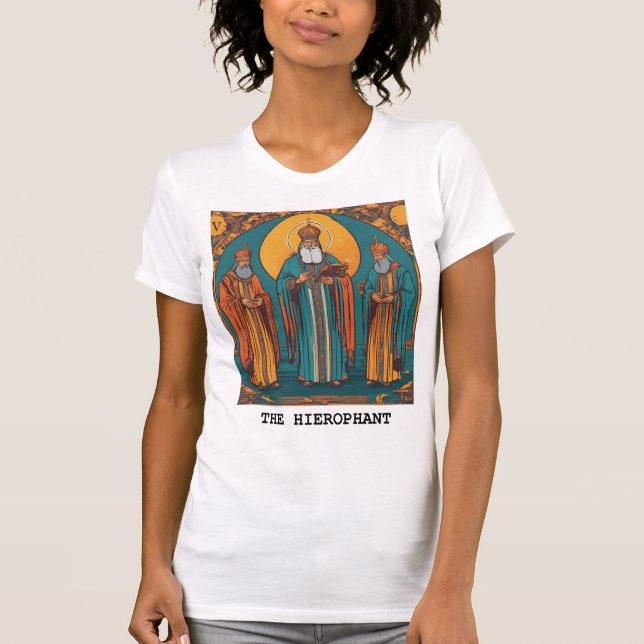 CAMISETA O HEIROFANT - CARTÃO DE TAROT (Frente)