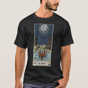 Camiseta O Hermeticismo Da Vintagem Da Placa De Lua Tarot O