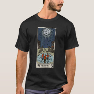 Camiseta O Hermeticismo Da Vintagem Da Placa De Lua Tarot O