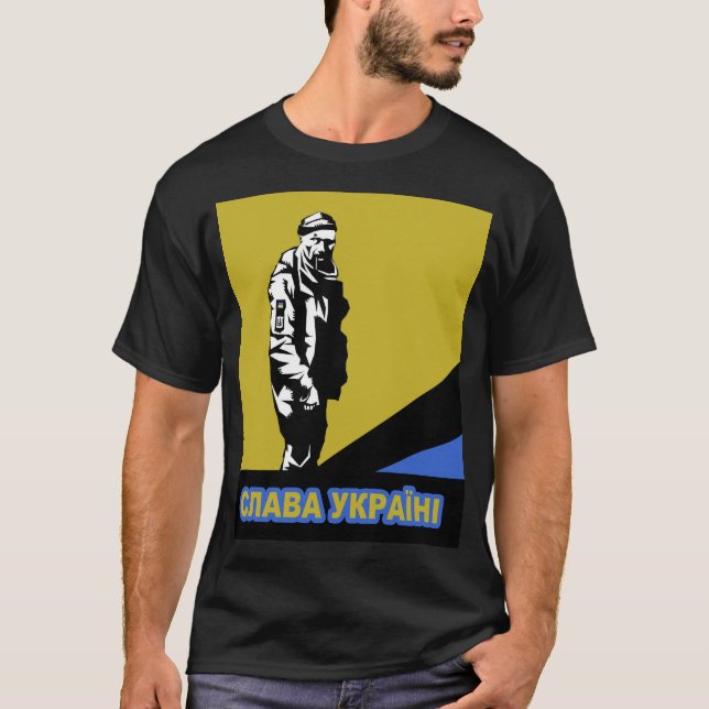 Camiseta O Herói da Ucrânia (Frente)