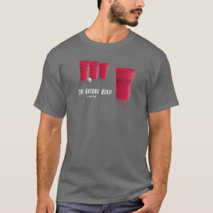Camiseta O herói desconhecido da cerveja Pong
