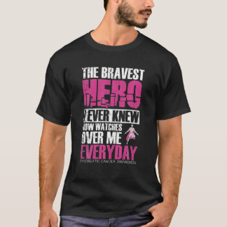 Camiseta O Herói Mais Bravo Que Eu Conheci Câncer de pâncre