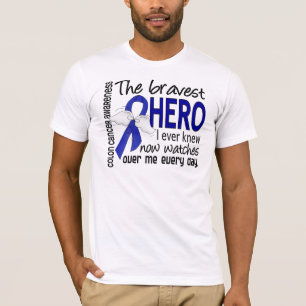 Camiseta O herói o mais bravo eu conheci nunca o cancro do