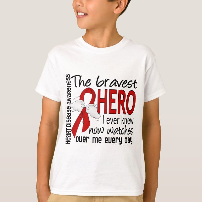 Camiseta O herói o mais bravo eu soube nunca a doença (Frente)