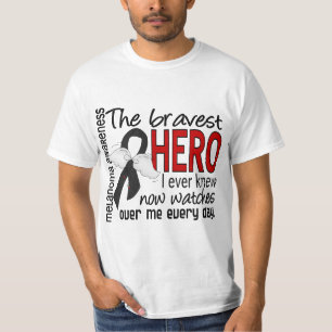 Camiseta O herói o mais bravo eu soube nunca a melanoma