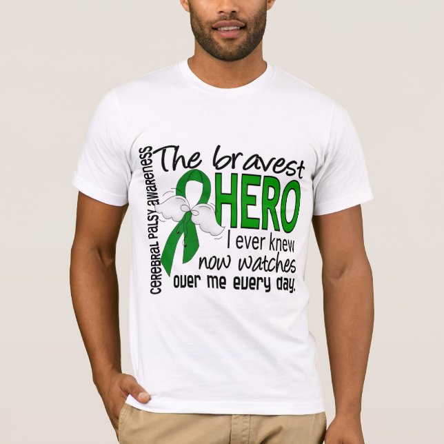 Camiseta O herói o mais bravo eu soube nunca a paralisia (Frente)