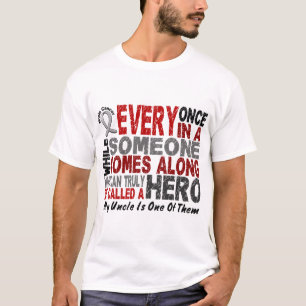 Camiseta O HERÓI VEM AVANTE 1 t-shirt do tio CANCRO