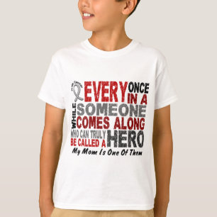 Camiseta O HERÓI VEM AVANTE t-shirt de 1 CANCRO CEREBRAL d