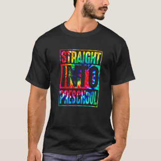 Camiseta O Hetero Do Rainbow Tie Dye Na Pré-Escola Volta Pa