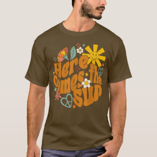 Camiseta O Hippie Da Groovy Retro Vem Aqui O Mi Positivo Do