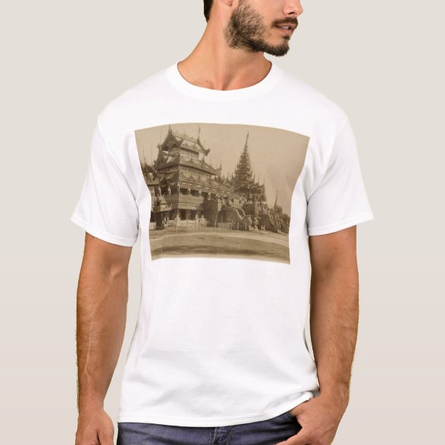 Camiseta O Hman Kyaung ou o monastério de vidro, Burma (Frente)