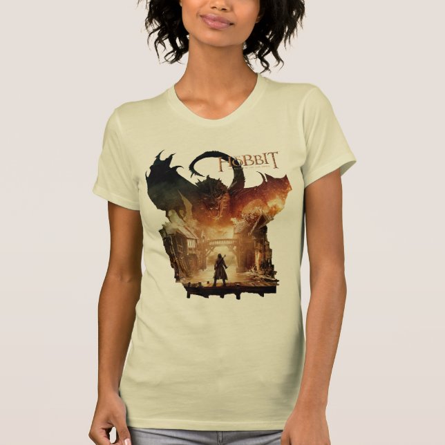 Camiseta O Hobbit - Poster de Filme Laketown (Frente)