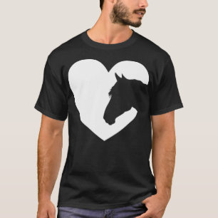Camiseta O hobby desportivo do cavalo do coração é um prese