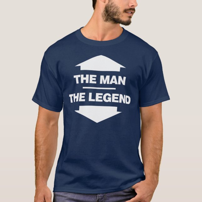 Camiseta O homem a legenda - preto (Frente)