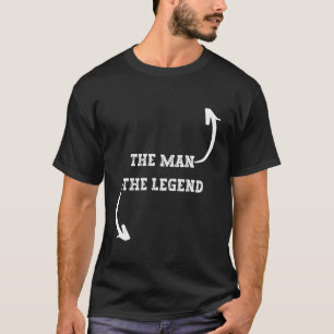 Camiseta O homem a lenda Engraçada Piadas Sujas de Humor Ad