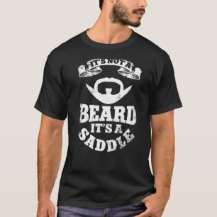 Camiseta O homem barbudo-bordado não é uma barba é um Sa
