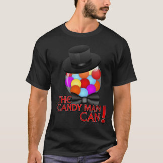Camiseta O homem de doces pode - máquina elegante de