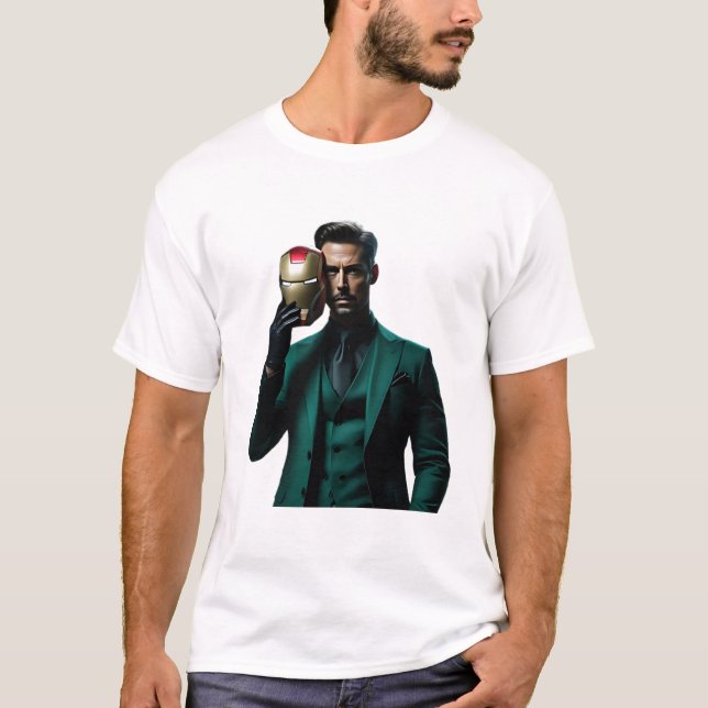 Camiseta O Homem de Ferro nunca morre (Frente)