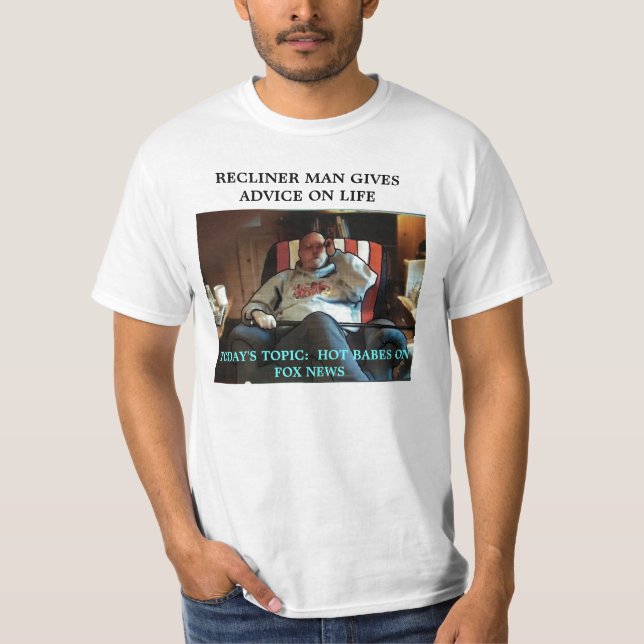 CAMISETA O HOMEM DO RECLINER É TREINADOR DA VIDA (Frente)