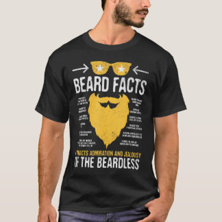 Camiseta O Homem Engraçado Fatos De Barba