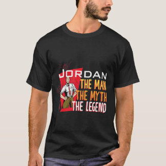 Camiseta O homem mito a lenda Jordan