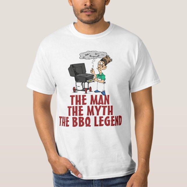 Camiseta O homem, o mito, a legenda do CHURRASCO (Frente)
