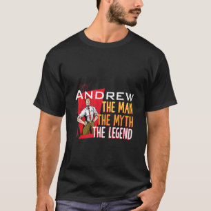 Camiseta O homem o mito a lenda Andrew