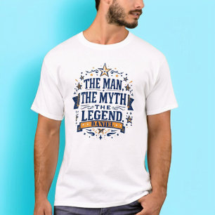 Camiseta O Homem O Mito A Lenda   Dia de os pais Personaliz