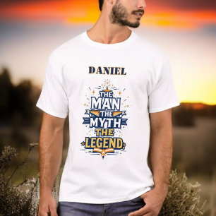 Camiseta O Homem, O Mito, A Lenda   Dia de os pais Retroati