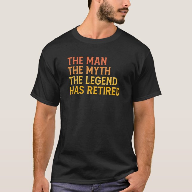 Camiseta O Homem O Mito A Lenda Homens Retimento (Frente)