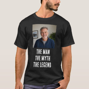 Camiseta O Homem O Mito A Lenda Ideia de Presente de Foto P
