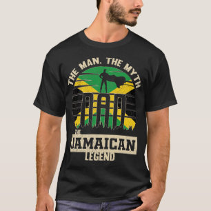 Camiseta O homem o mito a lenda jamaicana Pai do pai
