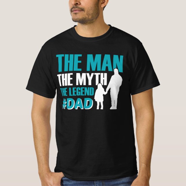 Camiseta O Homem O Mito A Lenda #Pais (Frente)