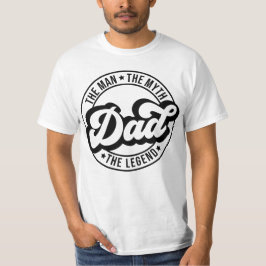 Camiseta O homem o mito da lenda pai pai pai