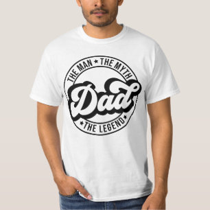 Camiseta O homem o mito da lenda pai pai pai