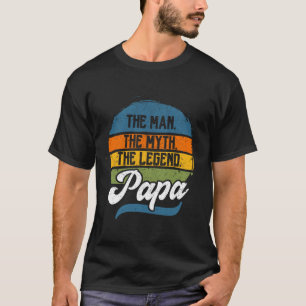 Camiseta O Homem O Mito O Legenda Papai Dia dos Pais