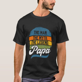 Camiseta O Homem O Mito O Legenda Papai Dia dos Pais 