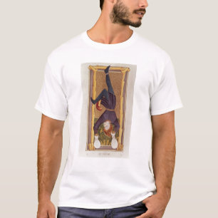 Camiseta O homem pendurado, cartão de tarot, francês