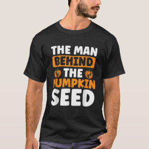 Camiseta O Homem Por Trás Da Pumpkin Seed Halloween
