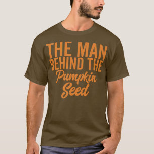 Camiseta O Homem Por Trás Da Pumpkin Seed Halloween