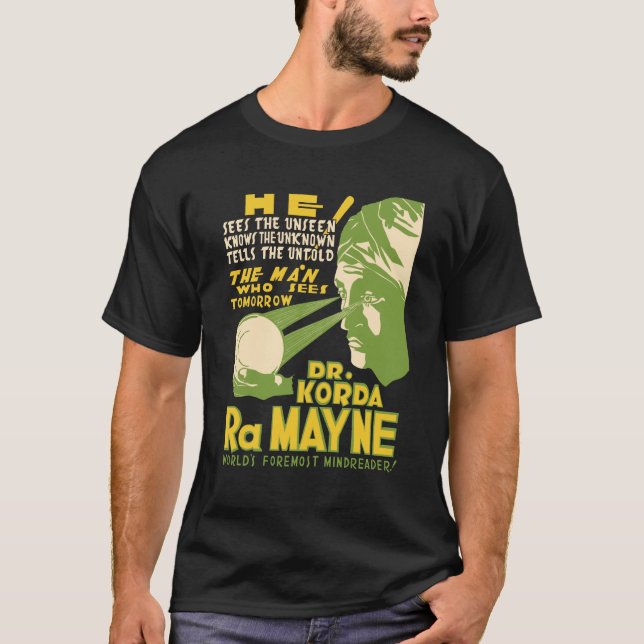Camiseta O homem que vê amanhã o t-shirt (Frente)