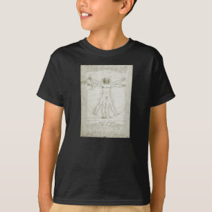 Camiseta O Homem Vitruviano de Leonardo da Vinci