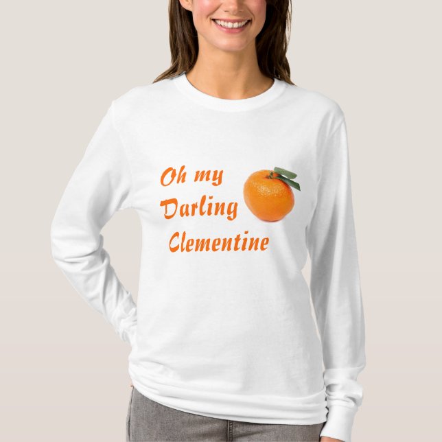 Camiseta o hoodie das mulheres da clementina (Frente)