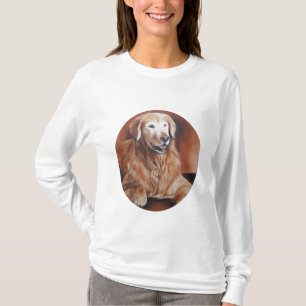 Camiseta O Hoody das mulheres do golden retriever