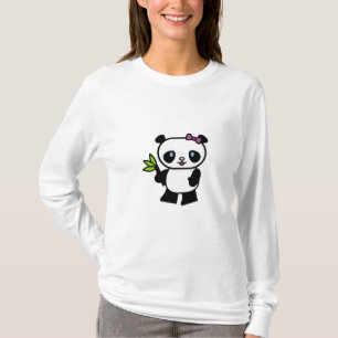 Camiseta O Hoody das mulheres do urso de panda