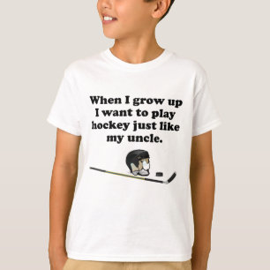 Camiseta O hóquei do jogo gosta de meu tio